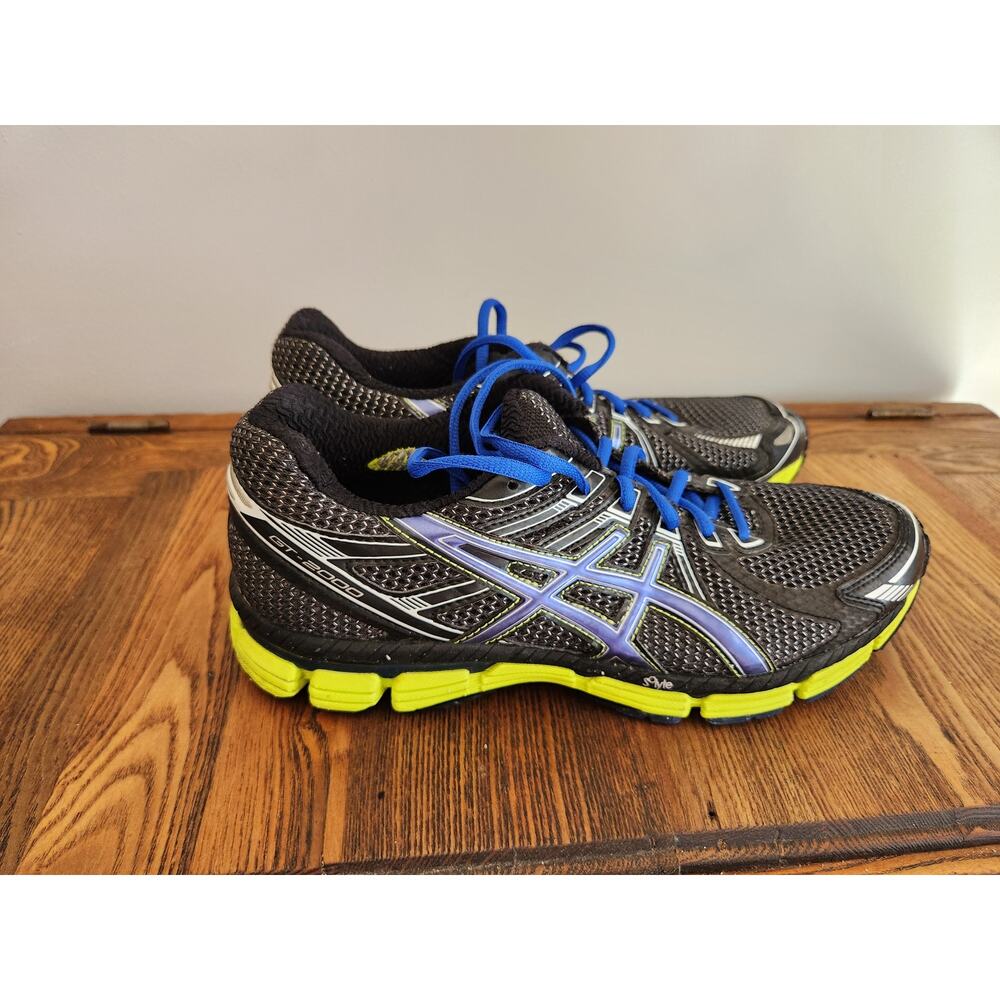 ASICS GT-2000 Mens T2K2N Running / Training Shoes Sz 8.5  Black / Blue